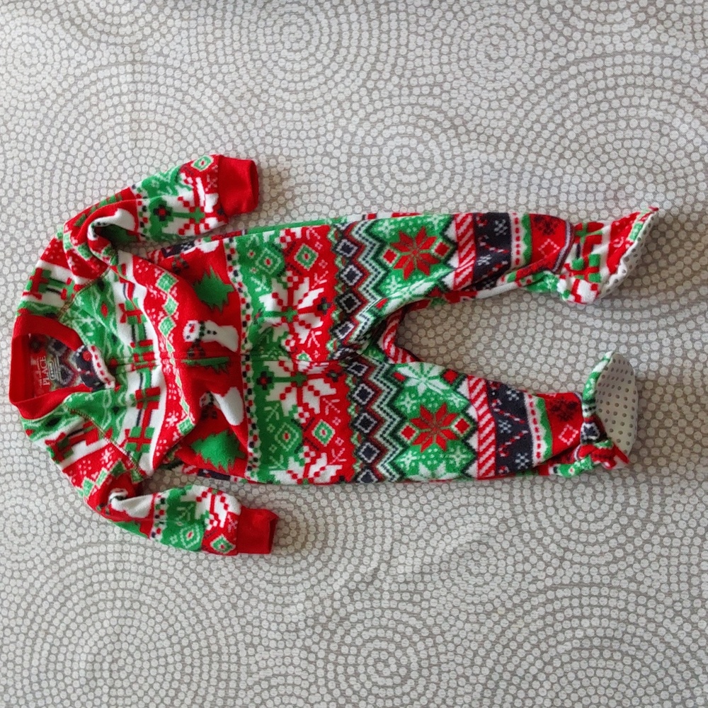 Baby Christmas  Fleece One Piece Pajamas